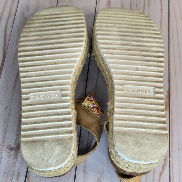 Steve Madden Jaklin Espadrille Platform Sandals | Women’s Slip-On | Size 9 - Picture 11 of 12